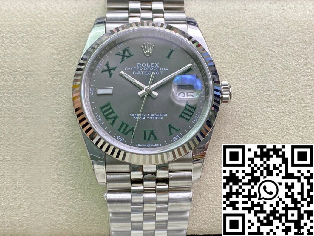 M126234-0045 Grey Factory 36MM Rolex EW Datejust Dial 0813
